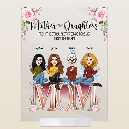 Mother And Children Best Friends Forever Ver 2 - Personalized Acrylic Plaque