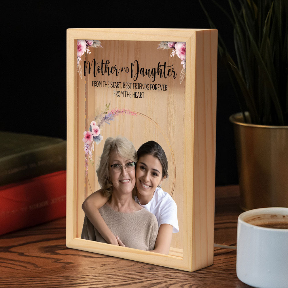 Mother's Day Gift From Daughter And Son - Personalized Photo Frame Light Box