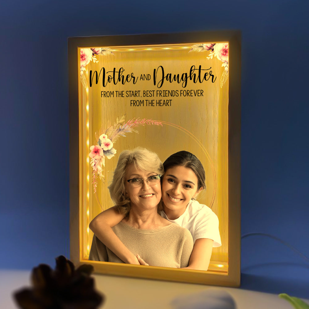 Mother's Day Gift From Daughter And Son - Personalized Photo Frame Light Box