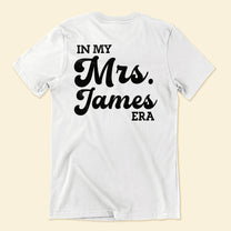 Mrs Tshirt - Retro Custom Bride Name - Personalized Shirt