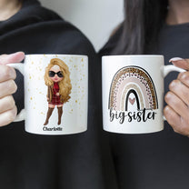 Big Sister - Personalized Mug - Birthday Gift For Sisters - Fashion Girls