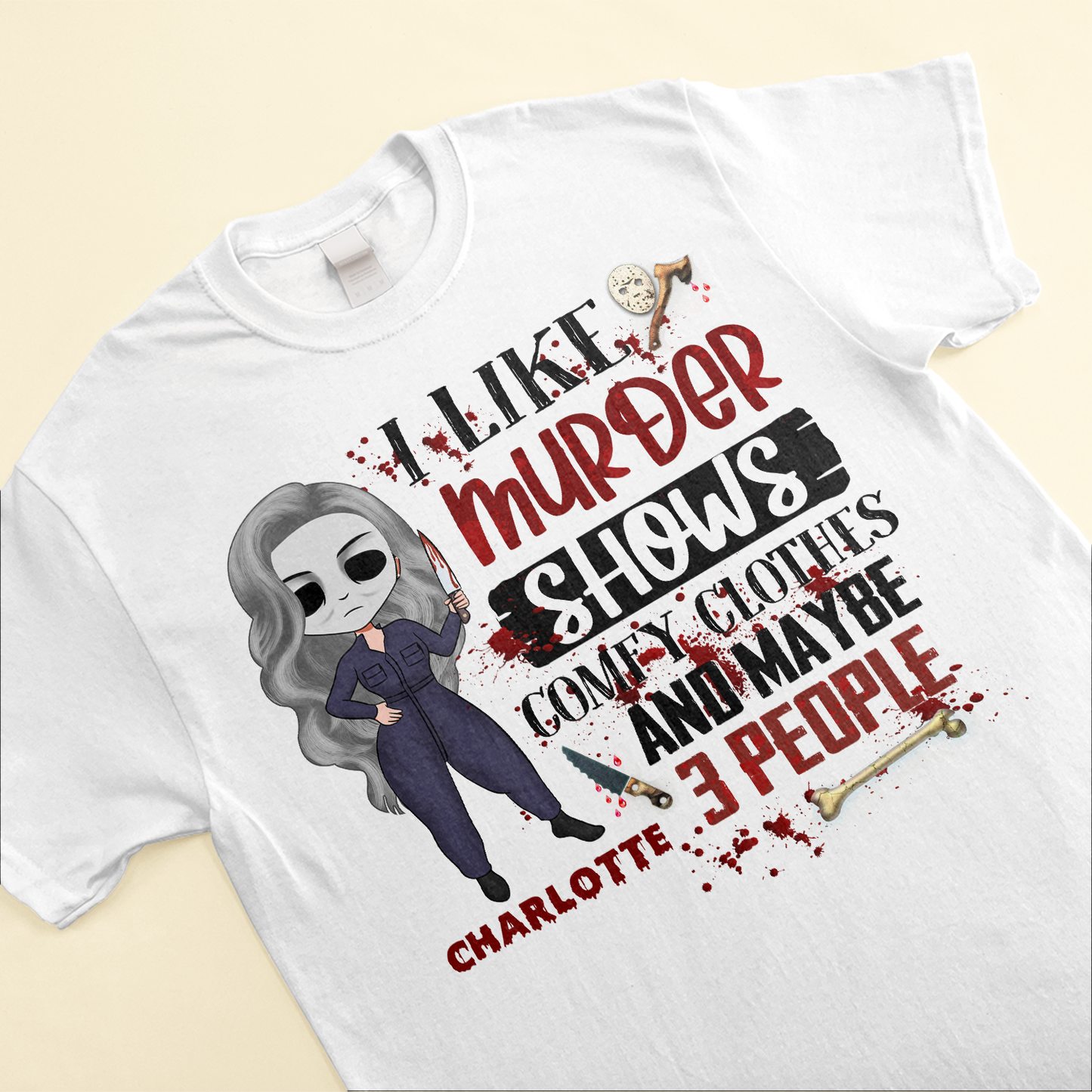 Murder Shows Comfy Clothes - Personalized Shirt - Birthday Gift For Girls Friends Daughters