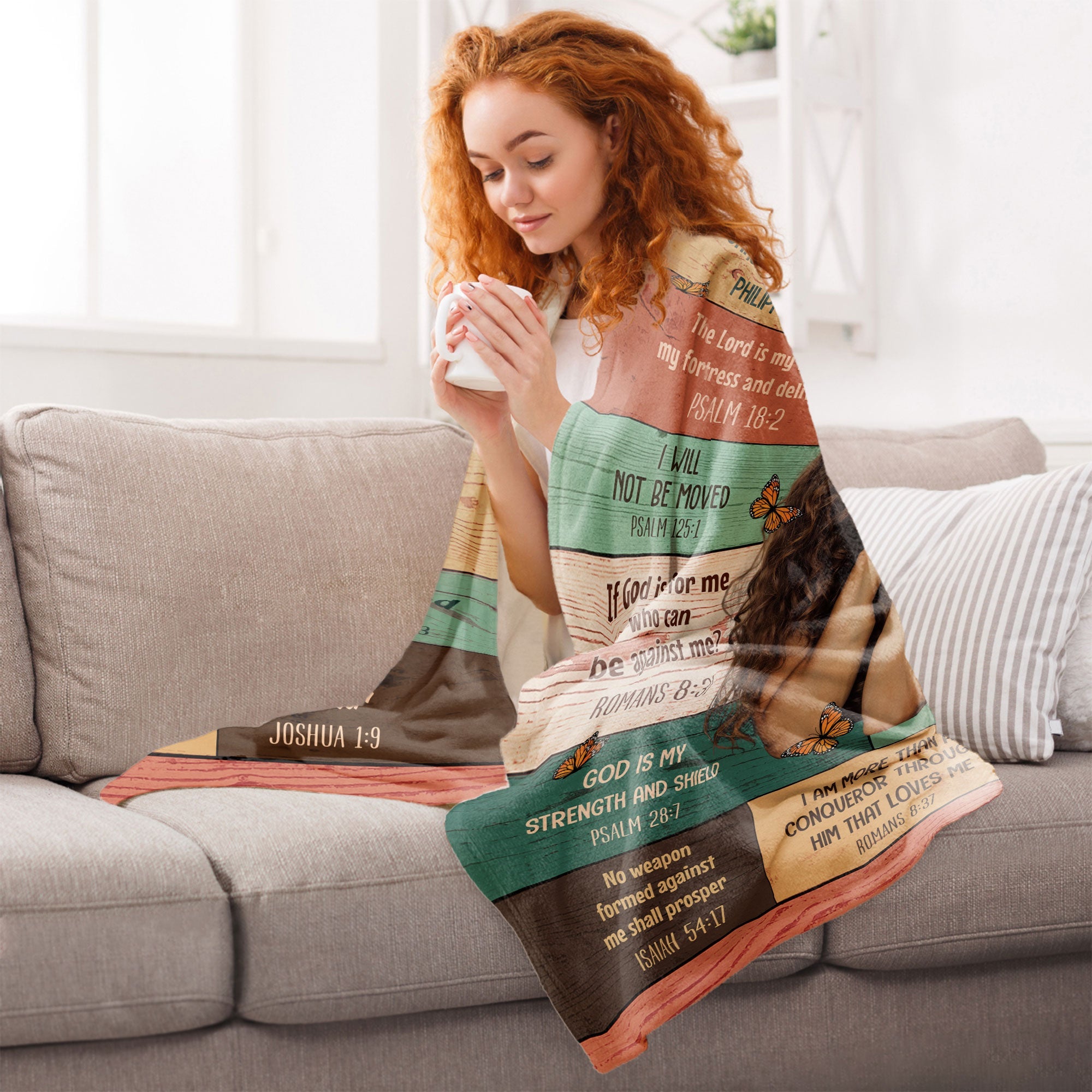 My Affirmations Blanket For Her, Daughter, Friends, Mom - Personalized Photo Blanket