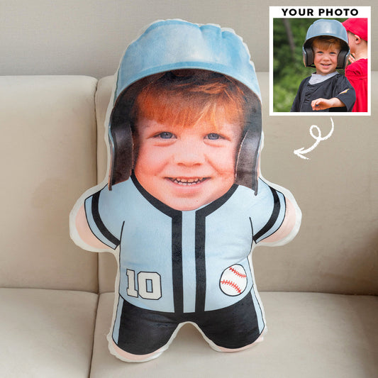 My Baseball Funny Pillow - Personalized Photo Custom Shaped Pillow