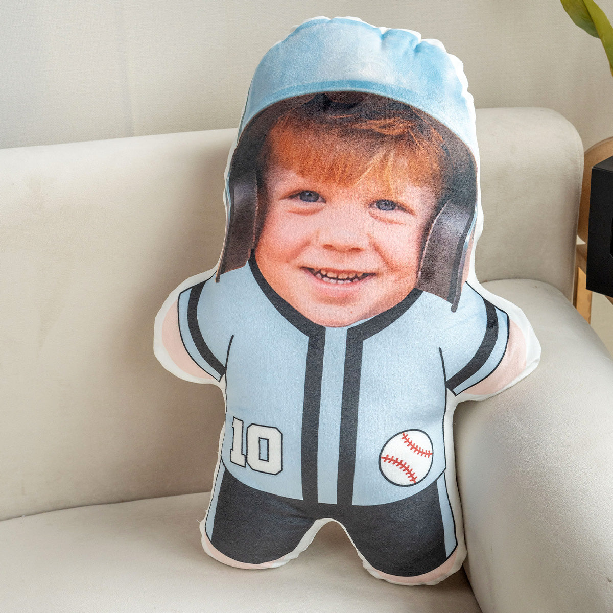 My Baseball Funny Pillow - Personalized Photo Custom Shaped Pillow