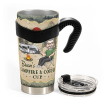 My Campfire And Coffee Cup - Gift For Men - Personalized Tumbler Cup