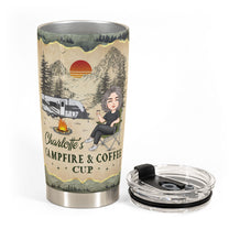 My Campfire And Coffee Cup - Personalized Tumbler Cup