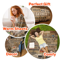 My Camping Rules - Personalized Blanket