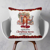 My Christmas Movie Watching Pillow - Personalized Pillow (Insert Included)