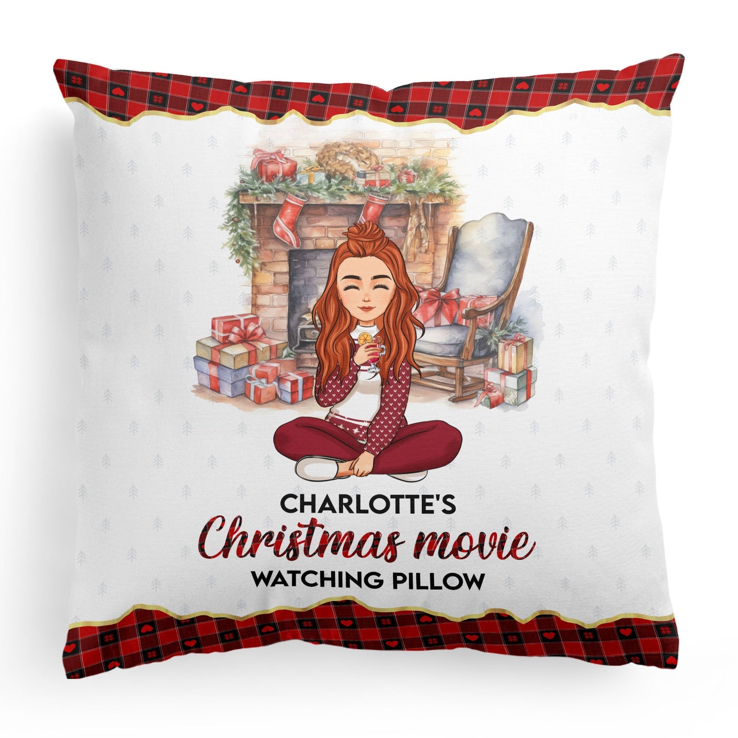 My Christmas Movie Watching Pillow - Personalized Pillow (Insert Included)