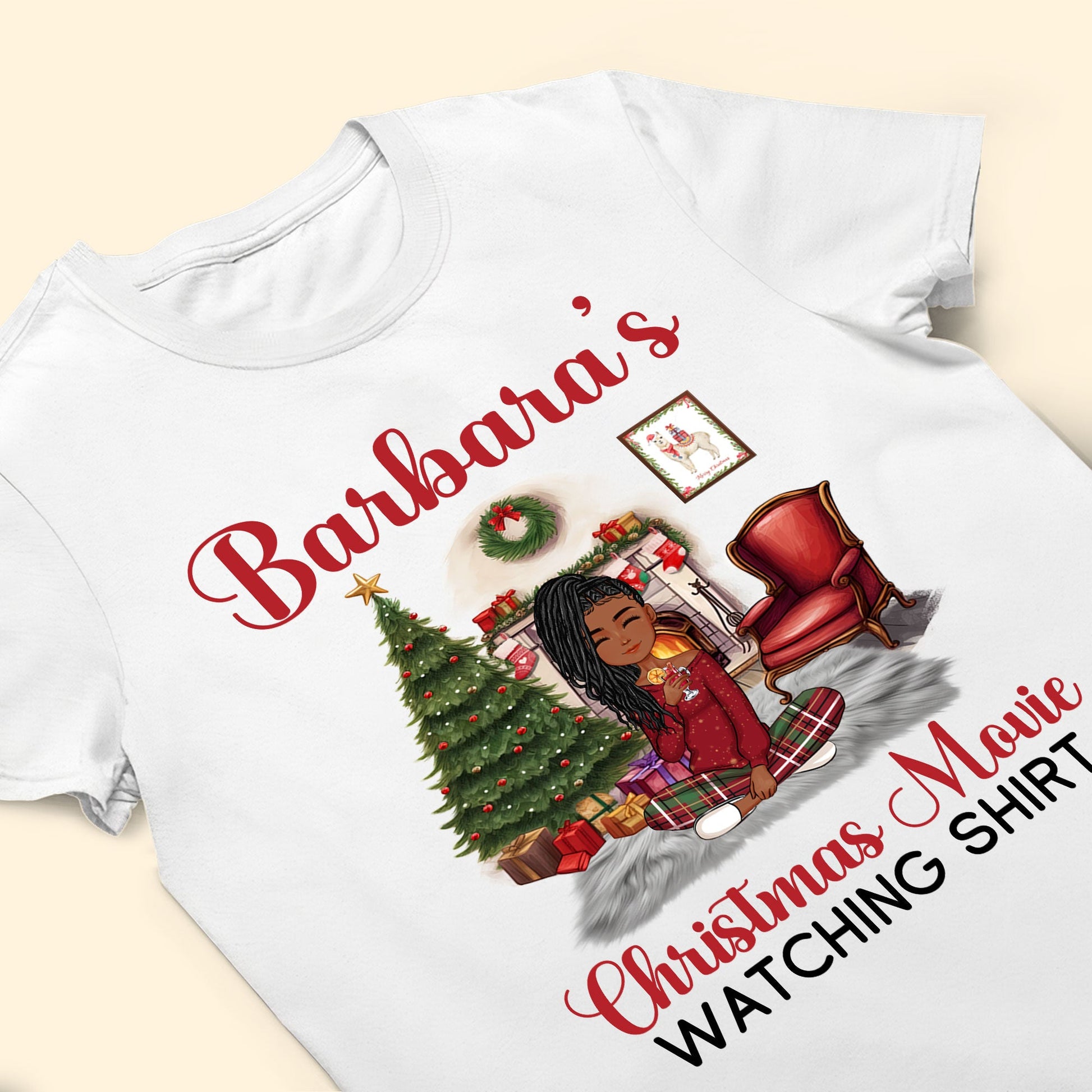 My Christmas Movie Watching Shirt Pajamas  - Personalized Shirt