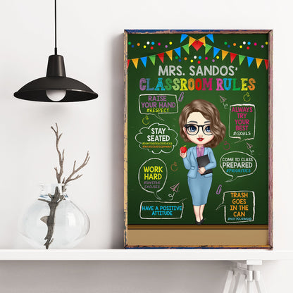 My Classroom Rules - Personalized Poster/Wrapped Canvas