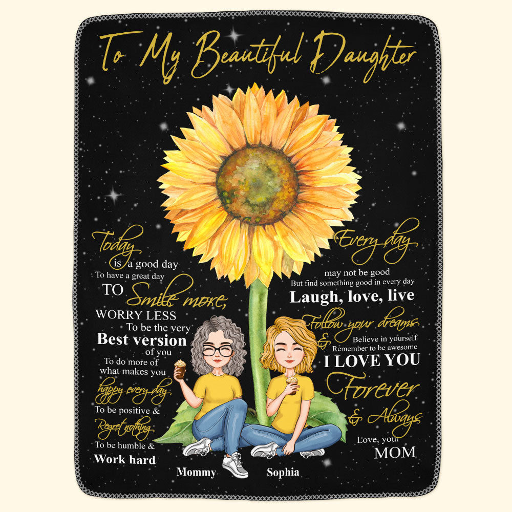 My Daughter - Believe In Yourself - Personalized Blanket - Birthday, Loving Gift For Your Baby, Your Daughter