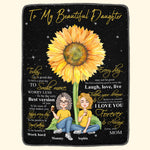 My Daughter - Believe In Yourself - Personalized Blanket - Birthday, Loving Gift For Your Baby, Your Daughter