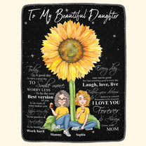 My Daughter - Believe In Yourself - Personalized Blanket - Birthday, Loving Gift For Your Baby, Your Daughter