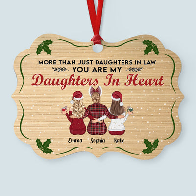 My Daughter In Heart - Personalized Aluminum Ornament - Christmas Gift For Mother-in-law, Daughter-in-law