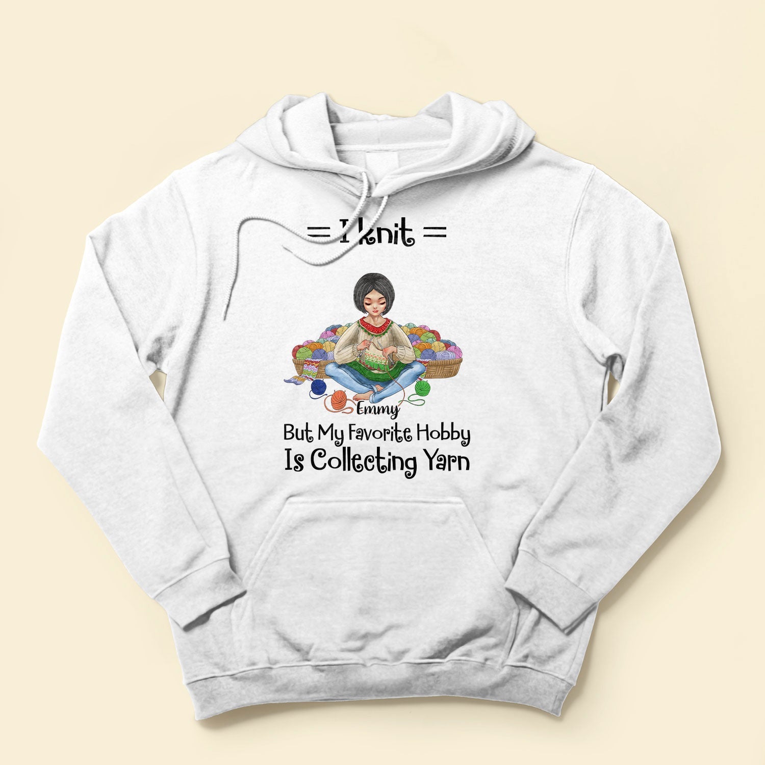 My Favorite Hobby Is Collecting Yarn - Personalized Shirt - Birthday Gift For Knitters