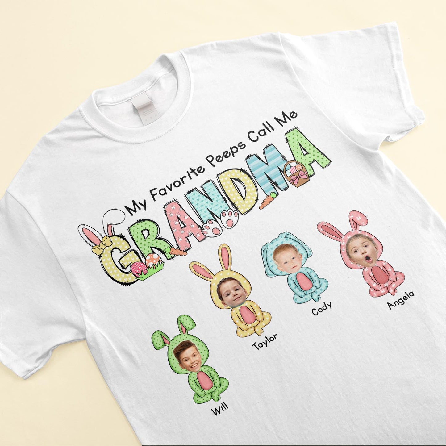 My Favorite Peeps Call Me Grandma - Personalized Shirt