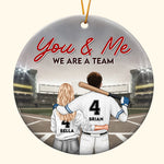 We Are A Team Baseball Version - Personalized Ceramic Ornament