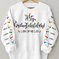 My Grandchildren Light Up My Life - Personalized Sweatshirt