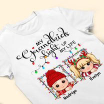 My Grandkids Light Up My Life - Personalized Shirt