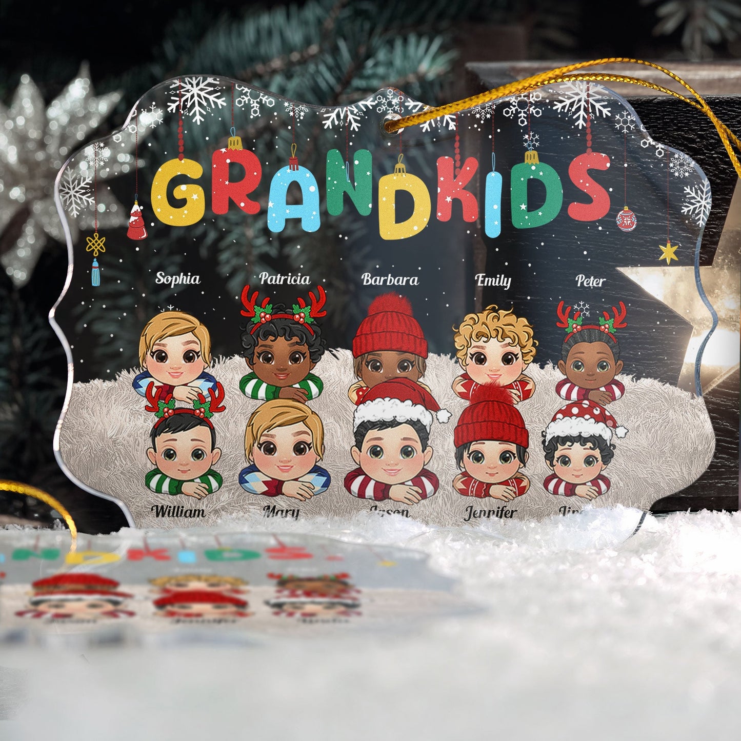 My Grandkids - Personalized Acrylic Ornament