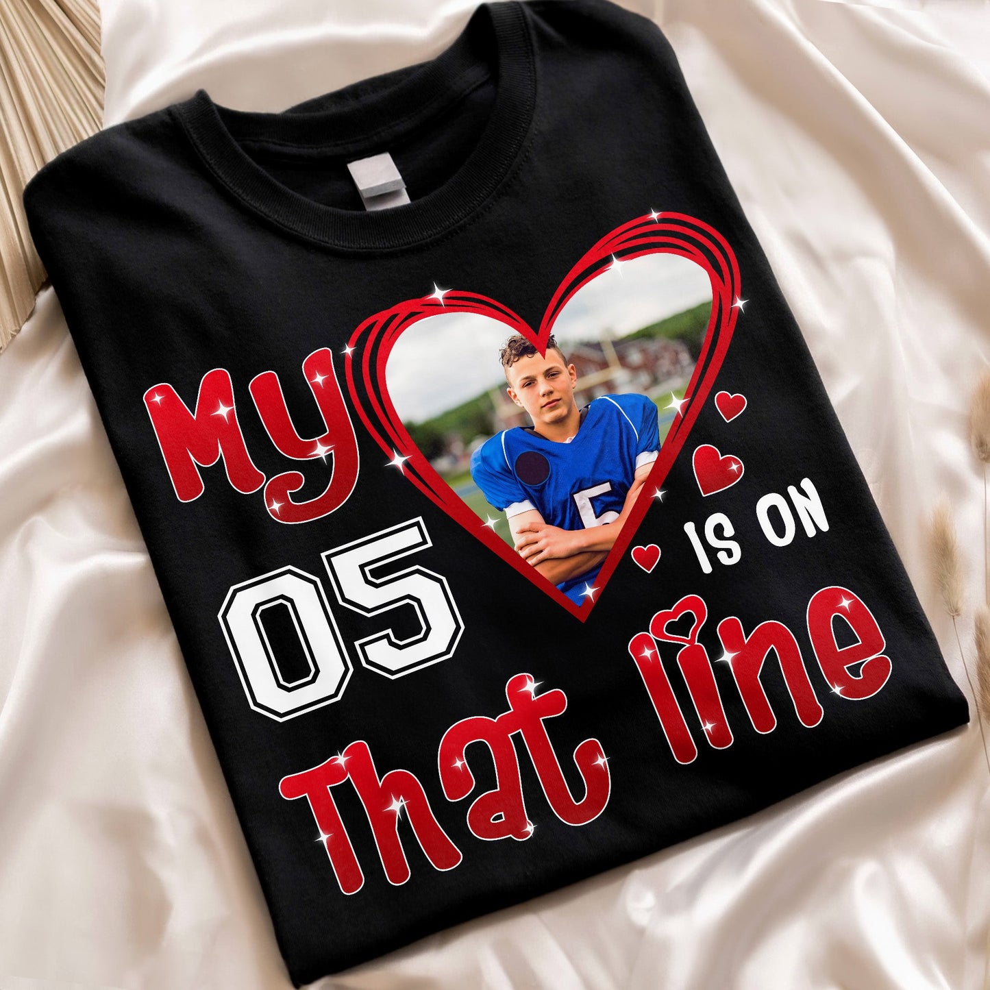 My Heart Is On That Field - Personalized Photo Shirt