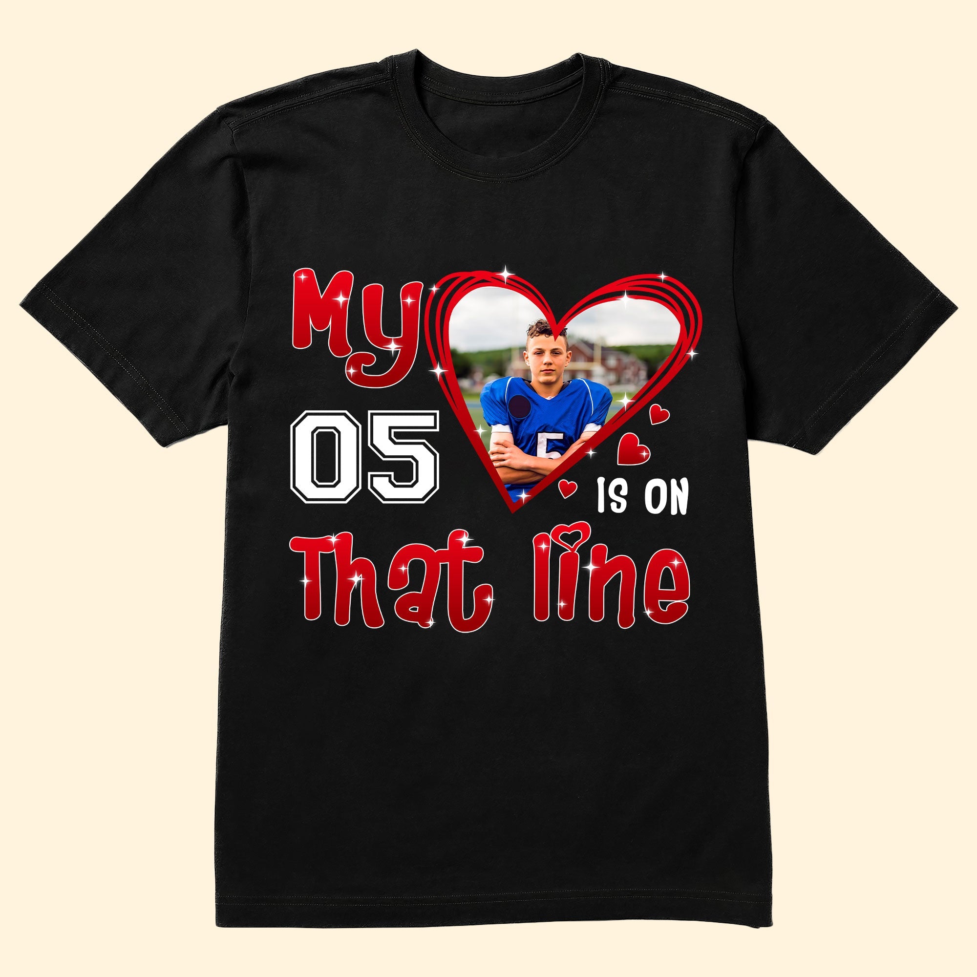 My Heart Is On That Field - Personalized Photo Shirt