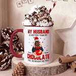 My Husband Is Hotter Than My Chocolate - Personalized Accent Mug