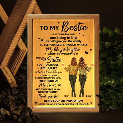 My Life Got Brighter When You Walked Into It - Personalized Frame Light Box