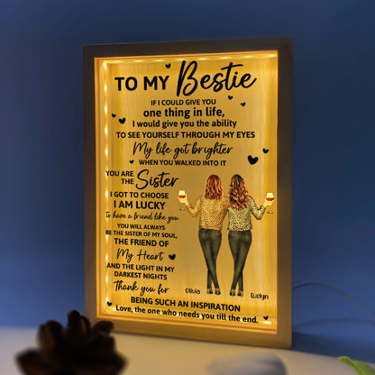 My Life Got Brighter When You Walked Into It - Personalized Frame Light Box