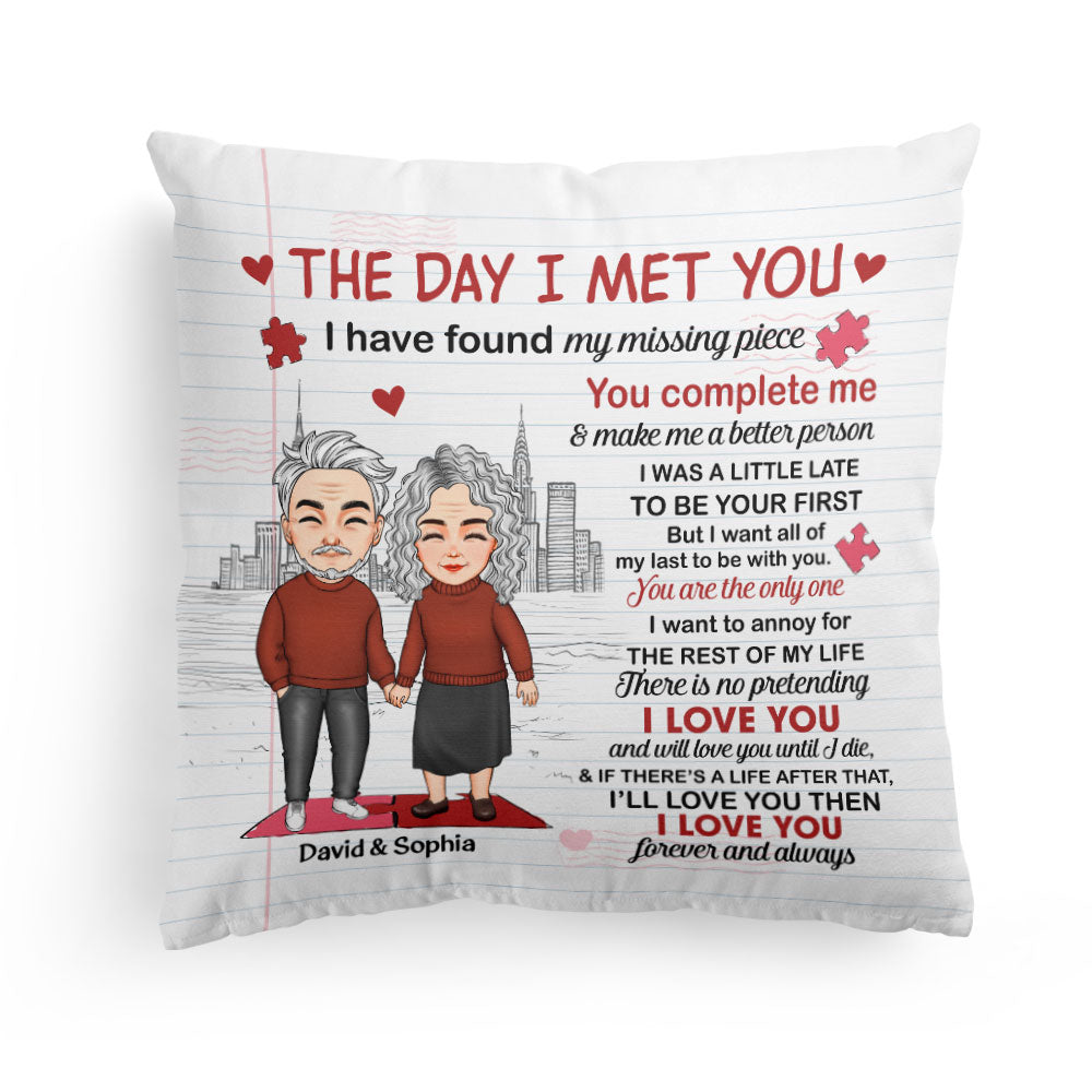 My Missing Piece - Personalized Pillow - Anniversary, Valentine, Christmas, New Year Gift For Couple, Husband, Wife, Lover, Boyfriend, Girlfriend