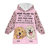 My Mom Said I&#39;m A Baby - Personalized Oversized Blanket Hoodie - Mother&#39;s Day Birthday Gift For Mom, Wife, Dog Lovers, Cat Lovers