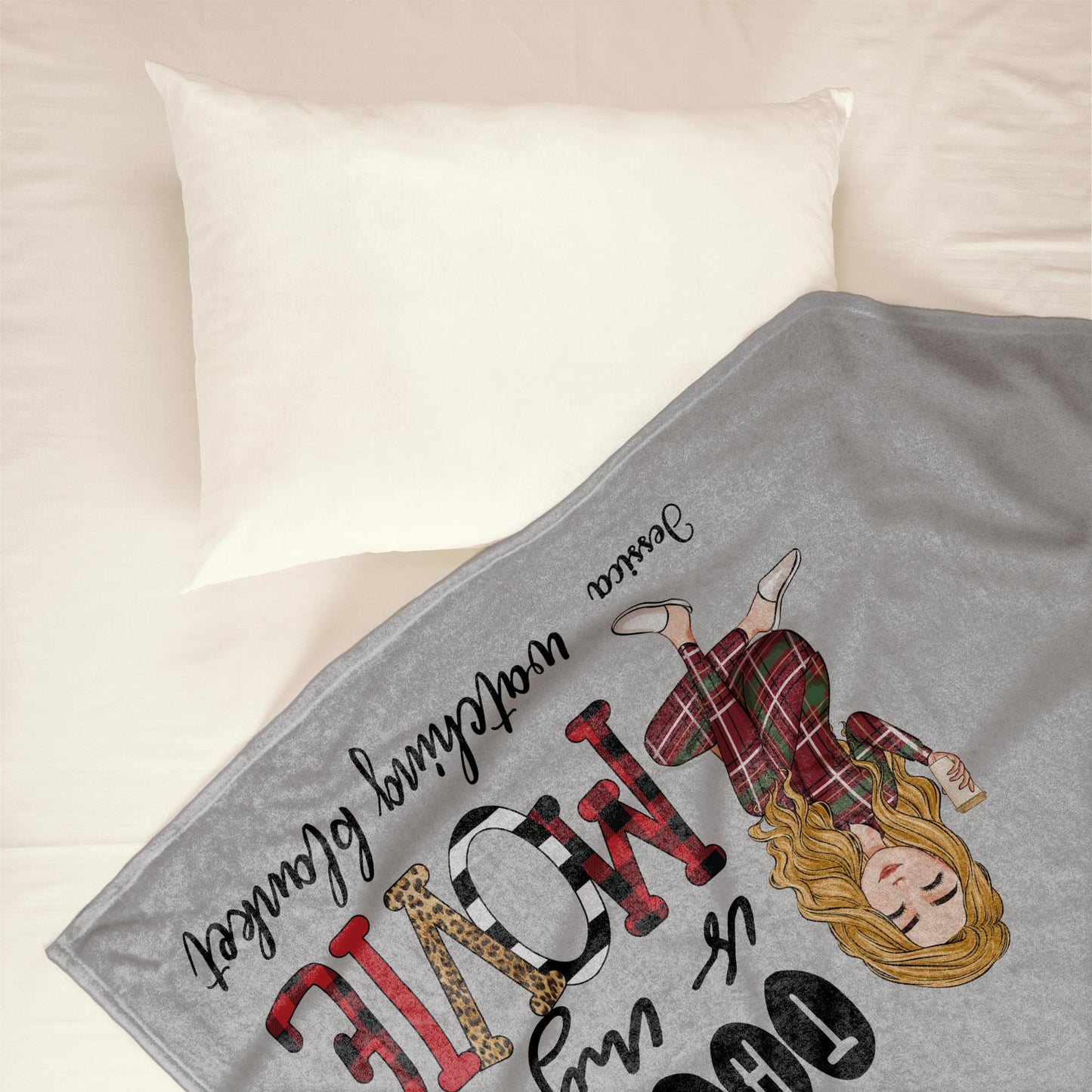 My Movie Watching Blanket - Personalized Blanket - Christmas, New Year Gift For Her, Girl, Woman