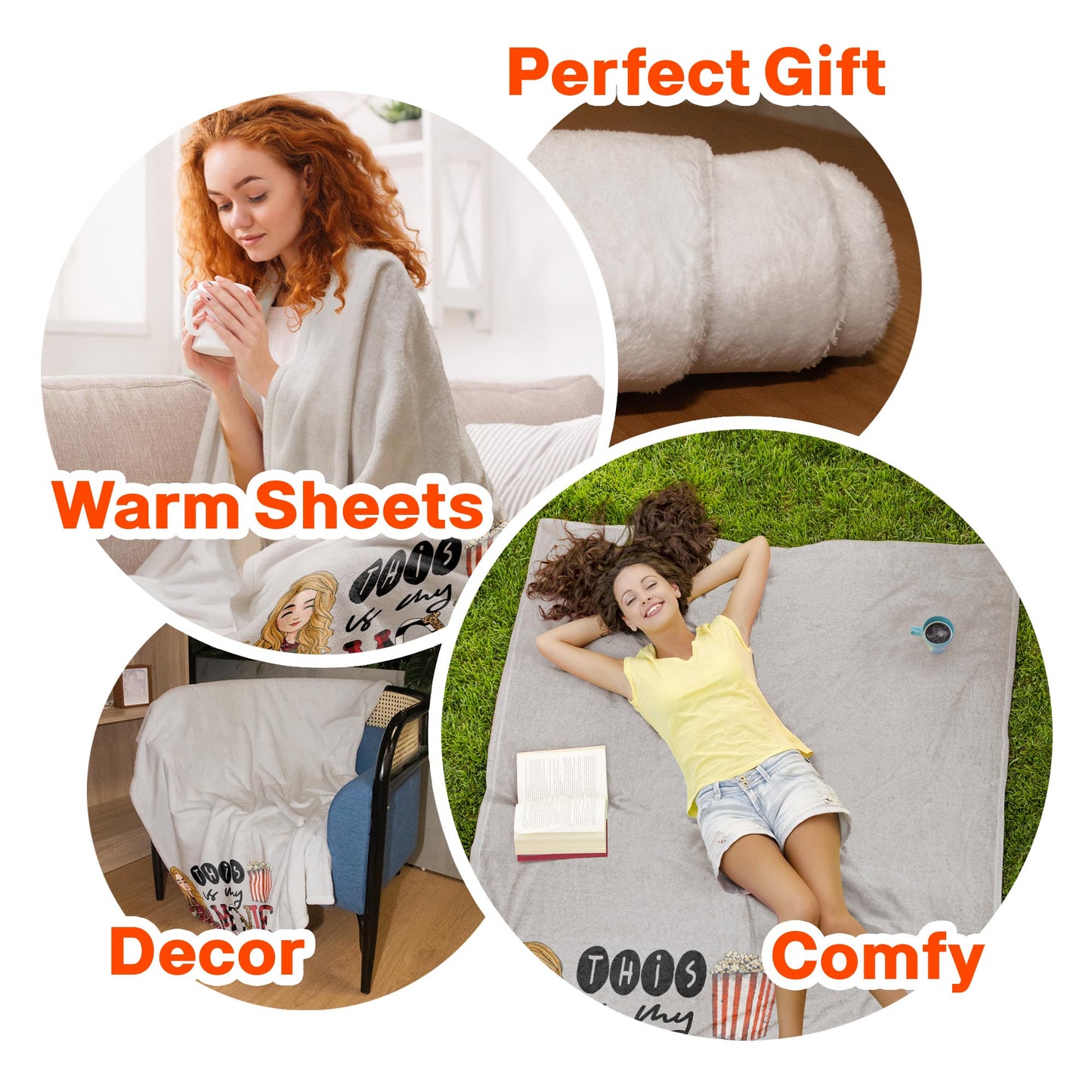 My Movie Watching Blanket - Personalized Blanket - Christmas, New Year Gift For Her, Girl, Woman