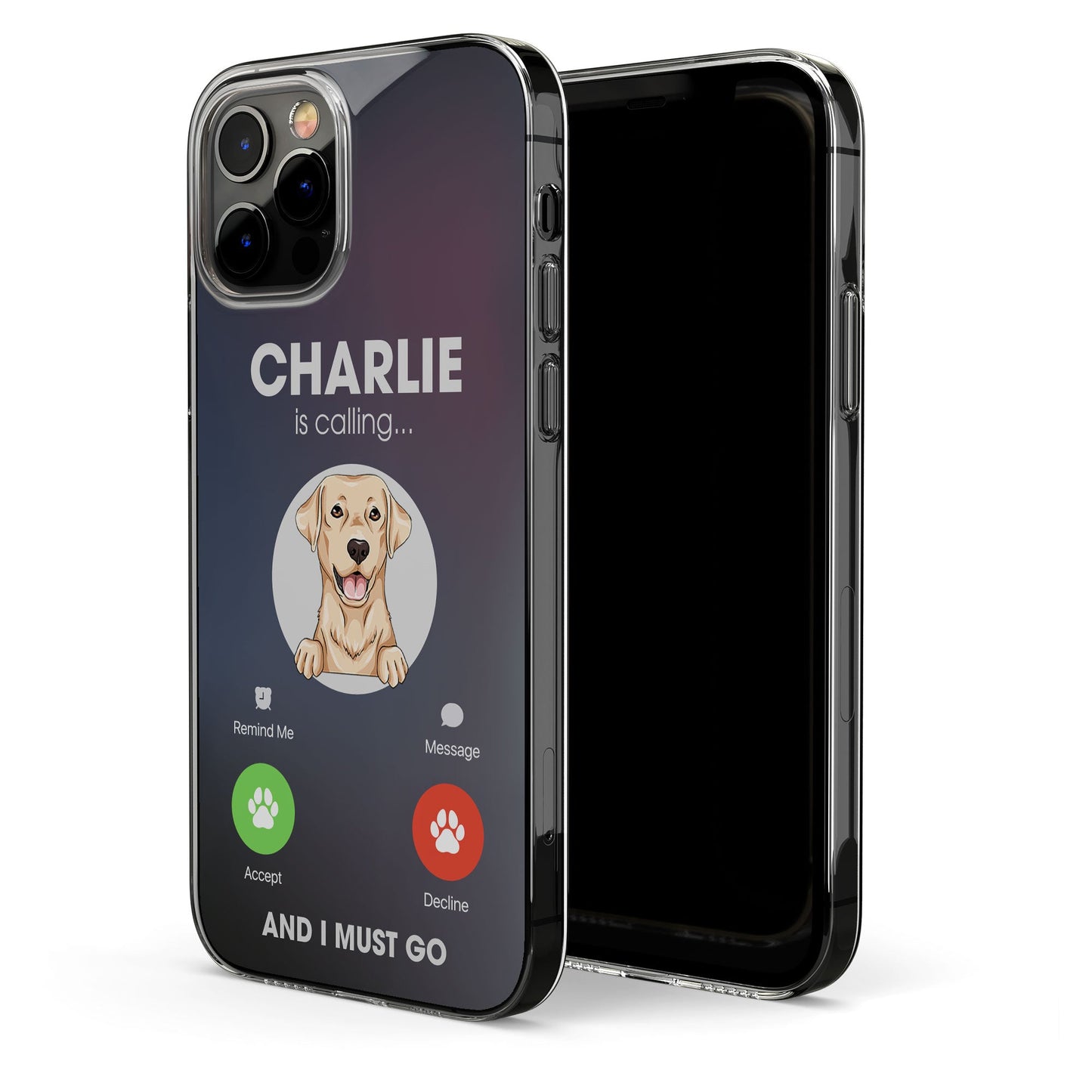 My Pet Is Calling And I Must Go - Personalized Clear Phone Case