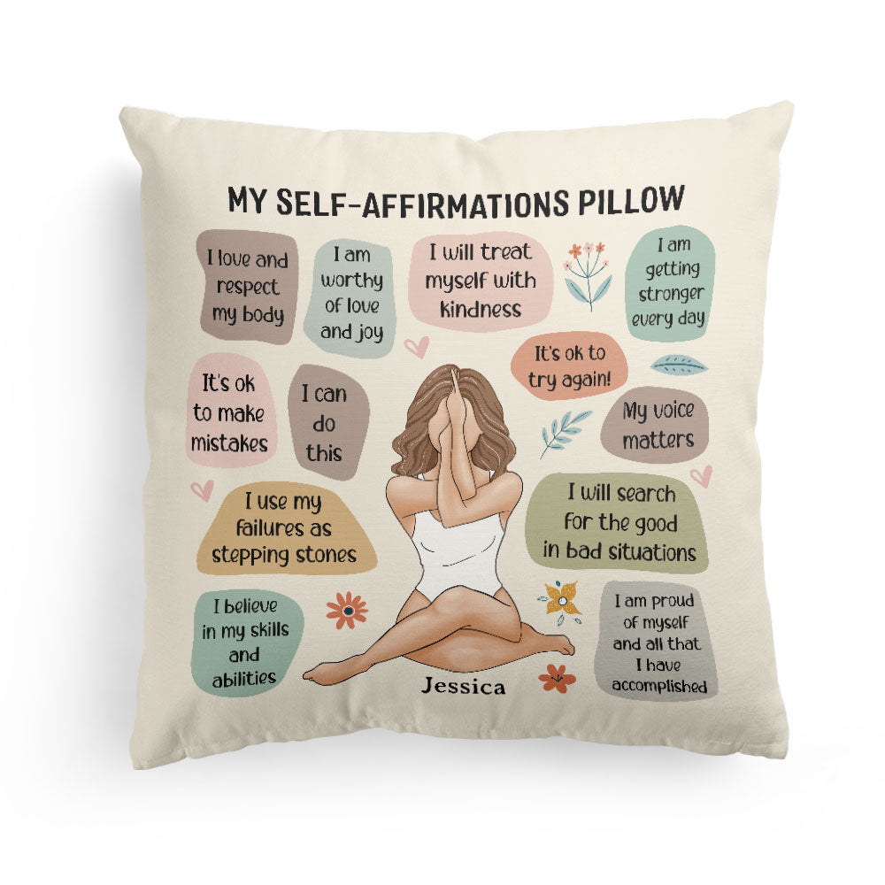 My Self-Affirmations - Personalized Pillow (Insert Included)