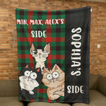 My Side My Cats‘ Side - Personalized Blanket