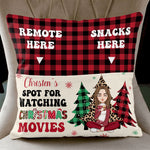 My Spot For Watching Christmas Movies  - Personalized Pocket Pillow (Insert Included)