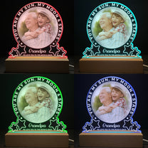 My Sun, My Moon & Stars - Personalized LED Light - Birthday Gift For Dad, Mom, Grandpa, Grandma