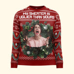 My Sweater Is Uglier Than Yours Silly Face - Personalized Photo Ugly Sweater