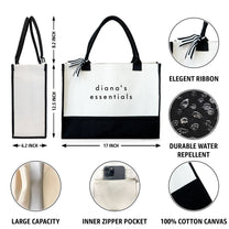 My Travel Essentials - Personalized Canvas Tote Bag