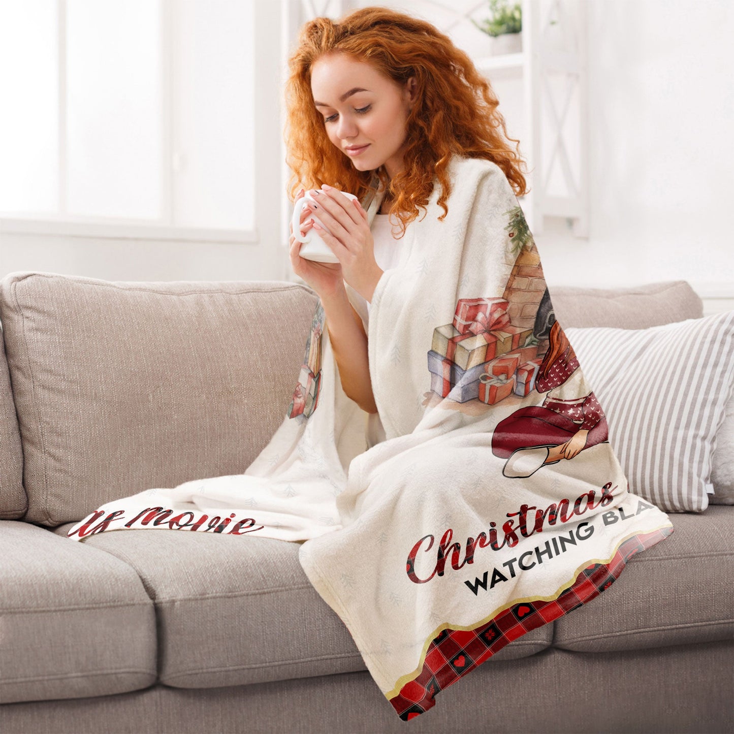 My Christmas Movie Watching Blanket - Personalized Blanket