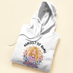 Namast'ay Home And Drink Wine - Personalized Shirt -  Gift For Yoga Lover - Yoga Girl Illustration