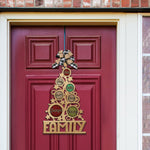 Names On Christmas Tree - Personalized Custom Shaped Wood Sign