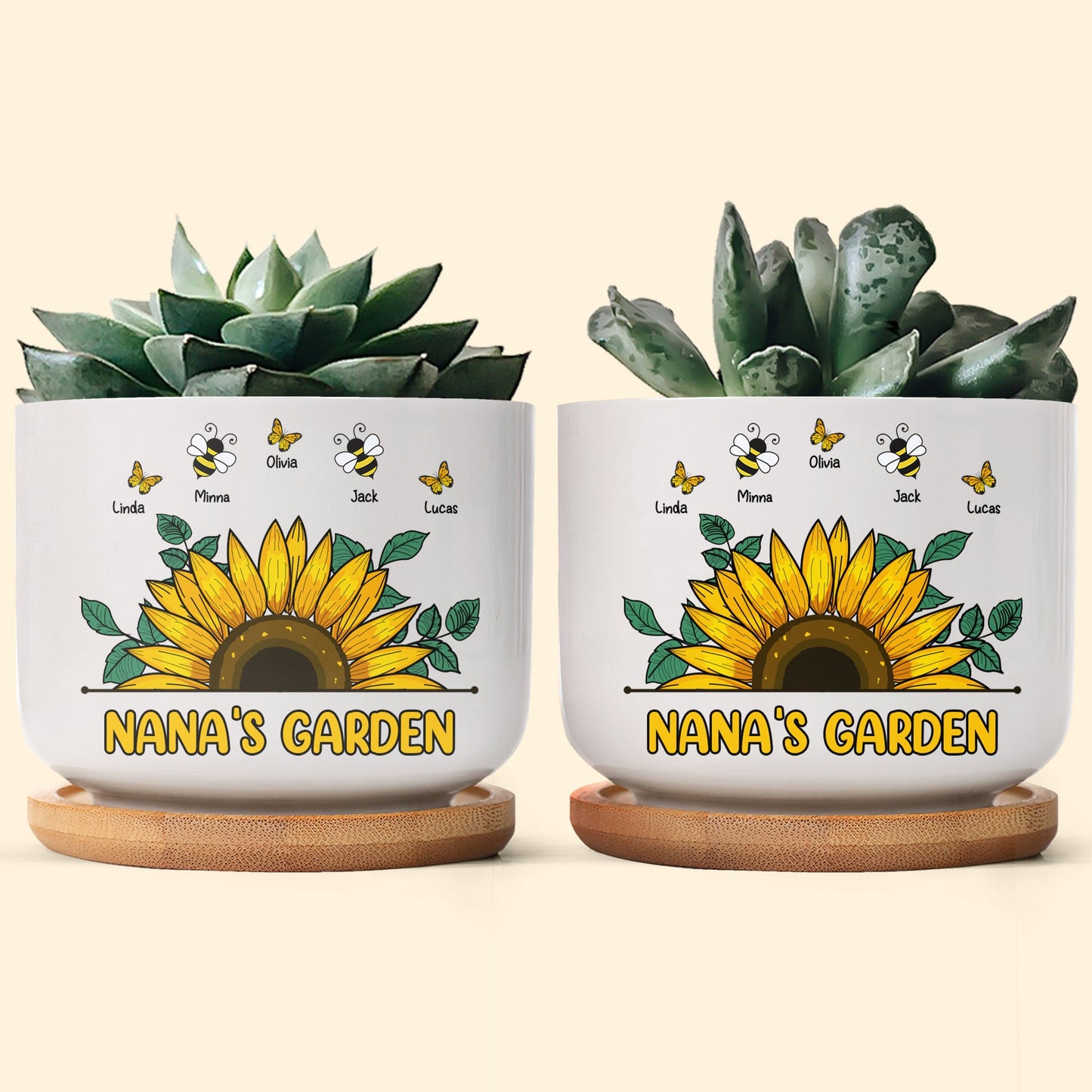 Nana Garden Plant Pot - Personalized Ceramic Plant Pot