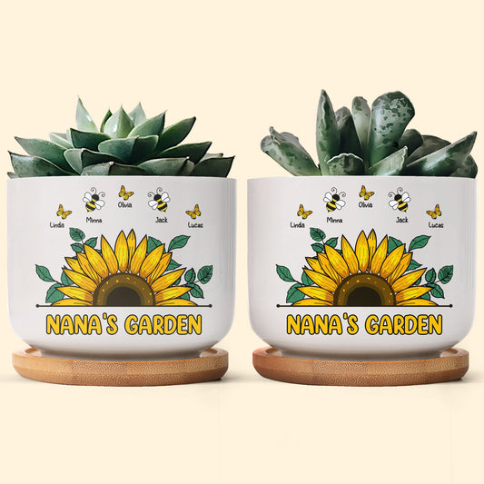 Nana Garden Plant Pot - Personalized Ceramic Plant Pot