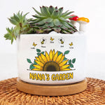 Nana Garden Plant Pot - Personalized Ceramic Plant Pot With Tray