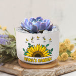 Nana Garden Plant Pot - Personalized Ceramic Plant Pot With Tray