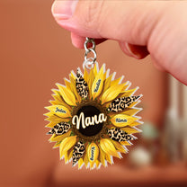 Nana Sunflower - Personalized Acrylic Keychain